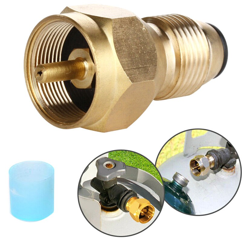 Propane Tank Refill Adapter Gas Cylinder Canister Filler Coupler Brass Accessories MC889