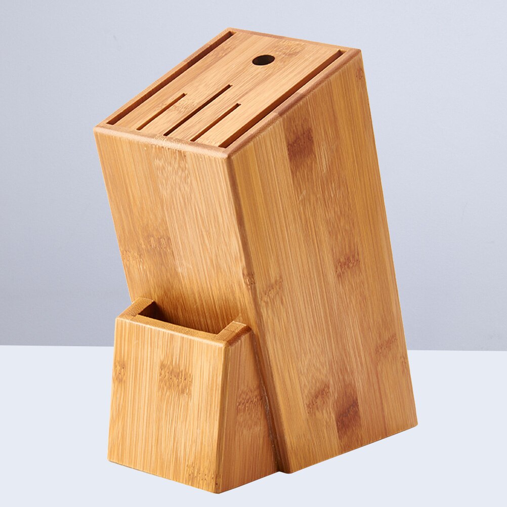 1 Pc Functionele Universele Milieuvriendelijke Bamboe Mes Rack Blok Organizer Holder Stand Te Restaurant Keuken Thuis