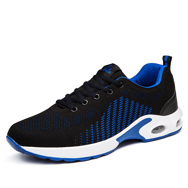 Lente herfst tennisschoenen luchtkussen wandelschoenen sportschoenen ultra fitness ademende herenschoenen atletische joggingschoenen: Blauw / 7