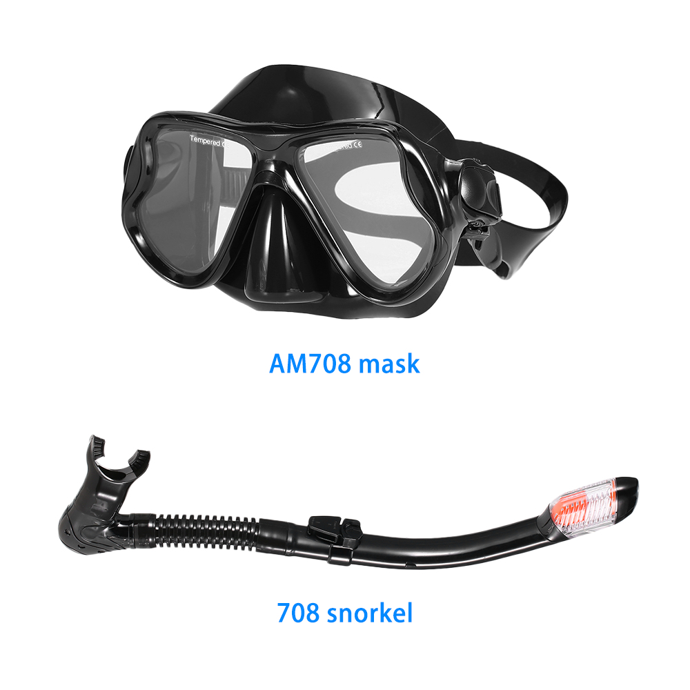 NEUE Berufs Tauchen Tauchen Maske und Schnorchel Anti-Nebel Brille Gläser Tauchen Schwimmen Einfache Atem Rohr einstellen: 708 Tauchen Maske einstellen