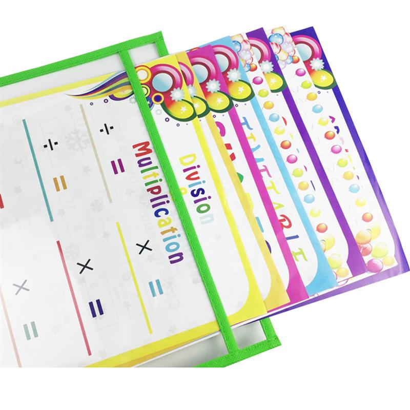 10Pcs Transparent Umwelt Trockenen Löschen Datei Taschen Verschiedene Farben Dokument Beutel Schreibwaren für Büro Schule