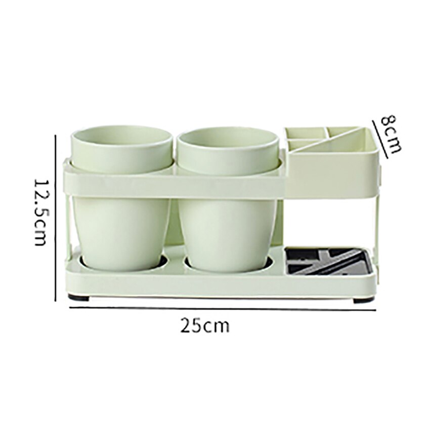 Łazienka półka kubki kubek organizacja przechowywania uchwyt na szczoteczki i pastę robić zębów stojak spustowy kemping podróży ociekaczem suche gospodarstwa domowego