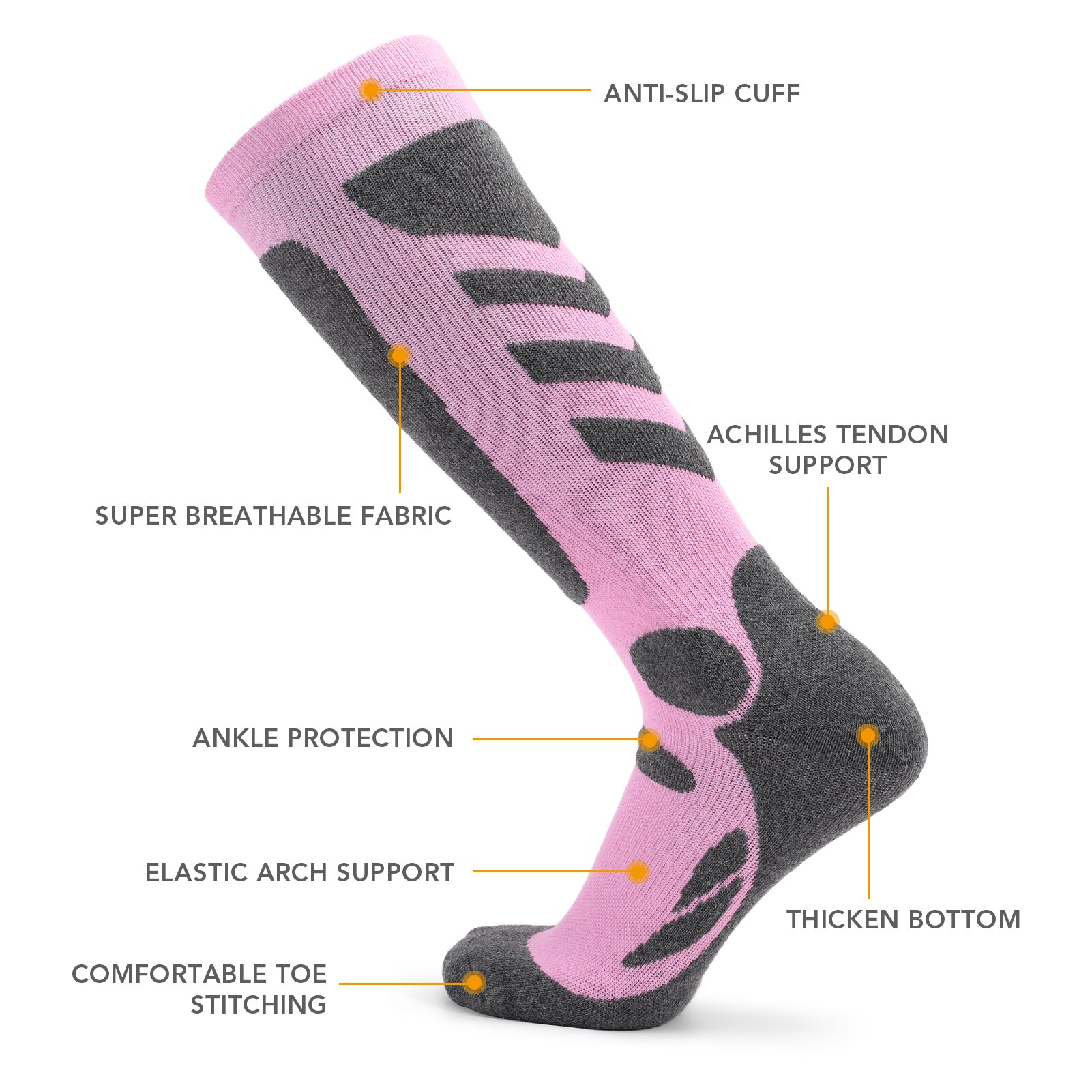 Vrouwen 2 Pairs Professionele Fitness Sokken Dikke Gebreide Winter Athletic Kousen Outdoor Ademend Snelle Droge Warme Sokken