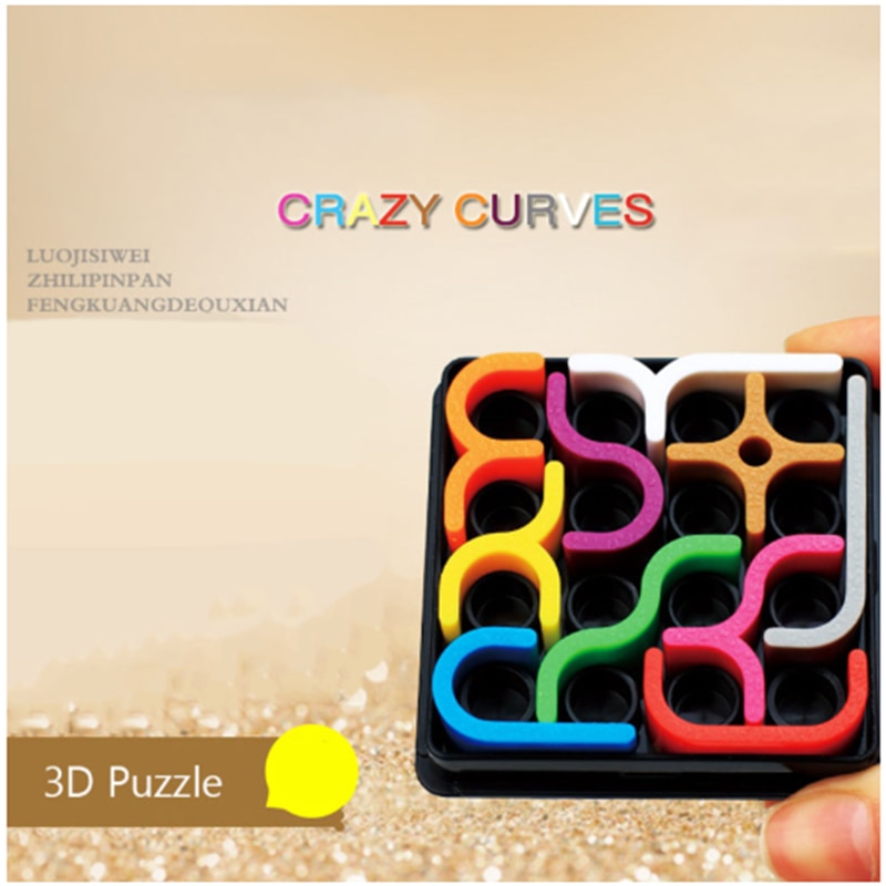 Creatieve 3D Smart Puzzel Crazy Curve Sudoku Puzzel Spel Geometrische Lijn Matrix Educatief Speelgoed Kinderen Leren Speelgoed