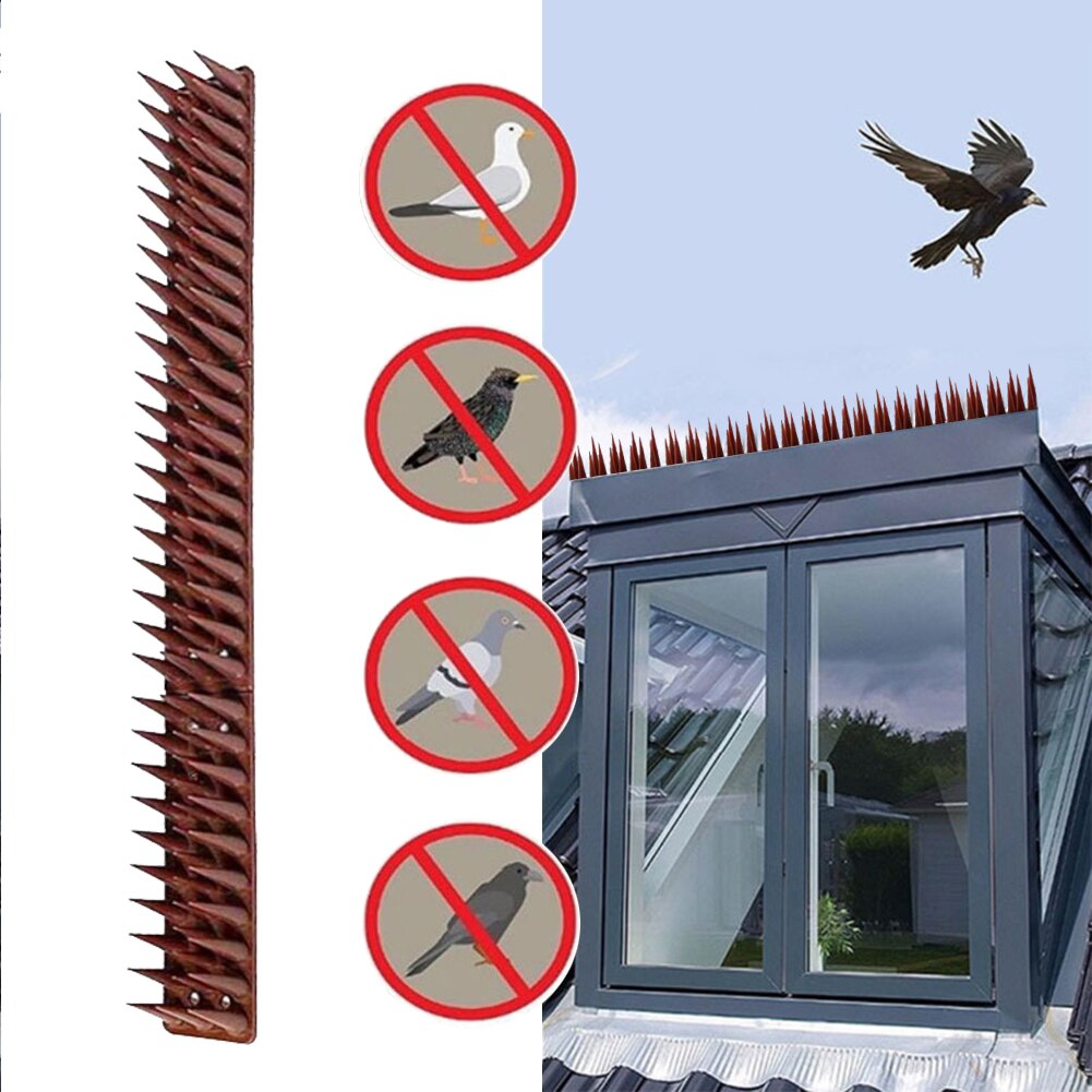 20 pièces anti-oiseaux pointes en plastique Anti Pigeon contre ongles outil de dissuasion des oiseaux