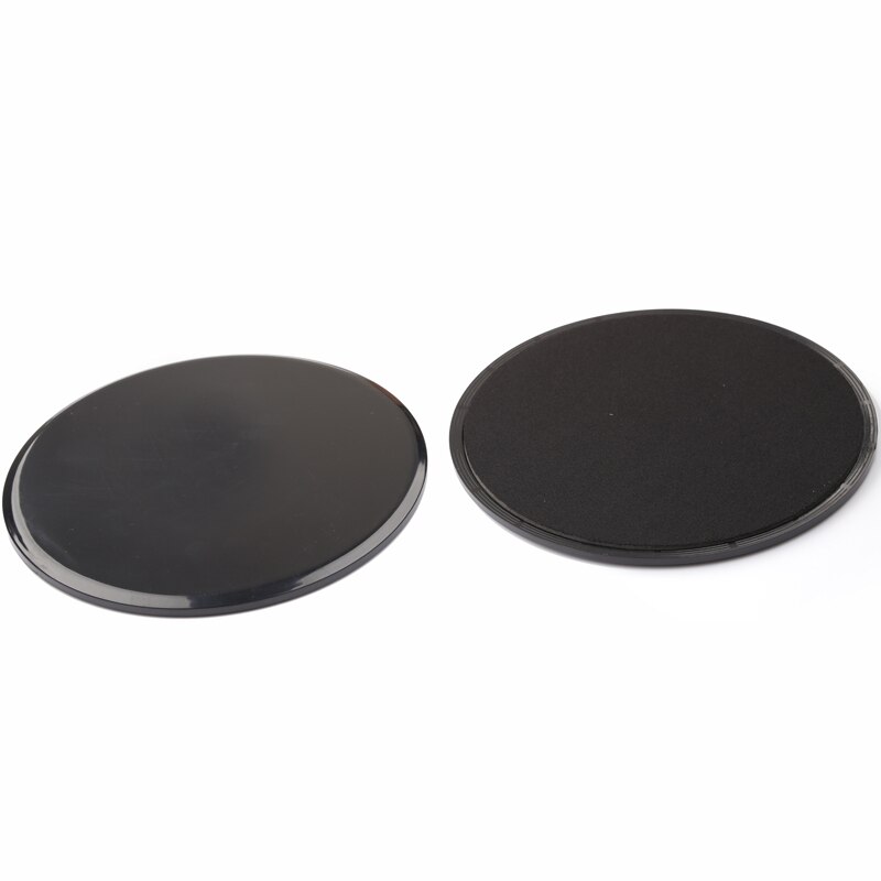 2 unids/set Delta discos corredera deslizante fitness disco gimnasio ejercicio accesorios Yoga pilates Placa de núcleo equipo de entrenamiento: Black
