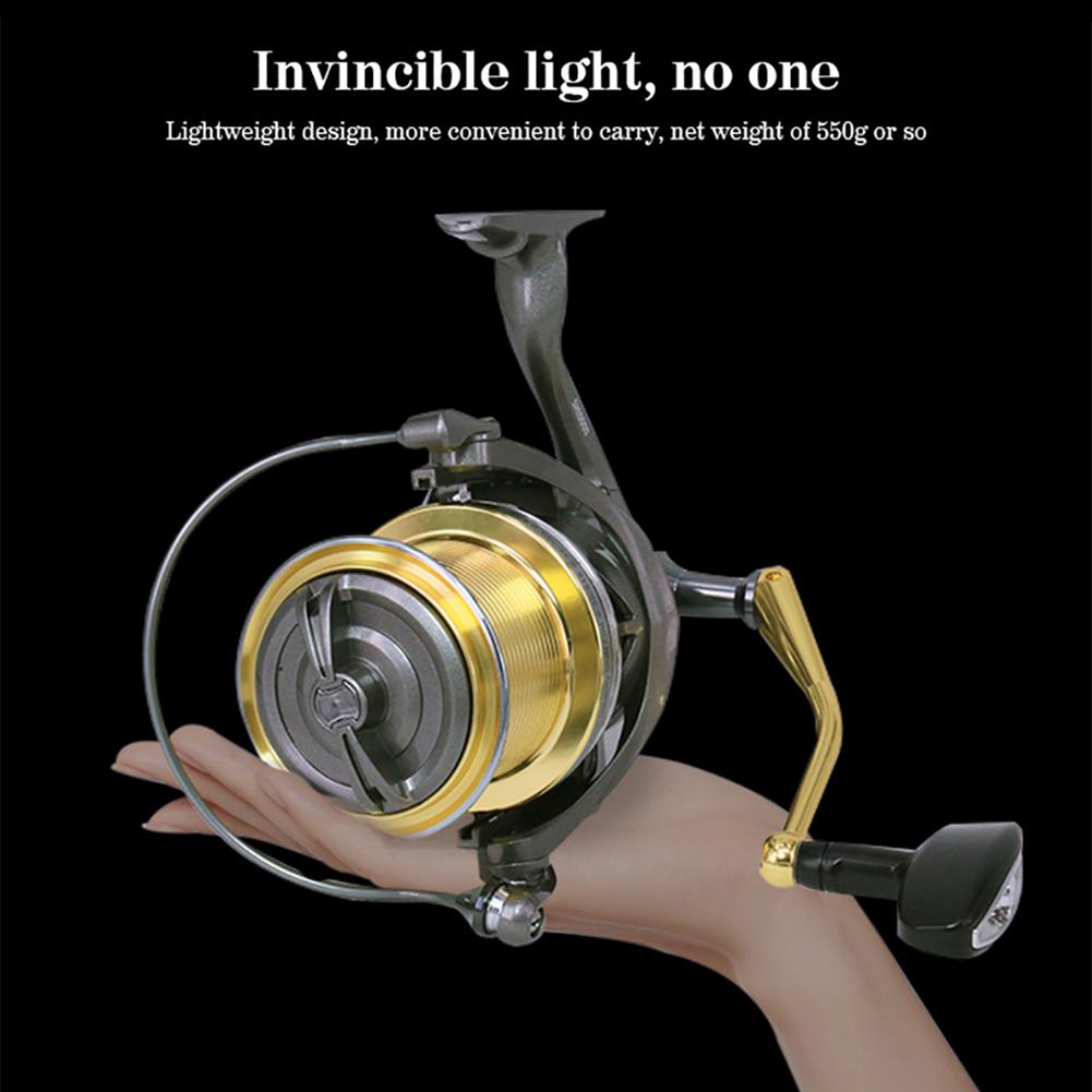 DEUKIO 6+1 Bearings Spinning Reel SH10000/12000 Long Cast Fishing Reel 20kg/44lb Drag Metal Spool Left Right Hand Saltwater