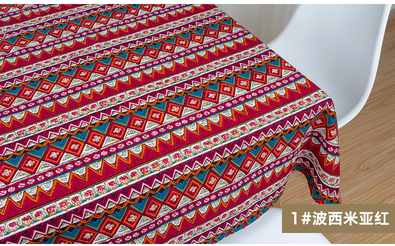 Boheme stof trykt bomuld linned tøj stof afrikansk stof sydøst asiatisk retro håndlavet diy dug patchwork: 1