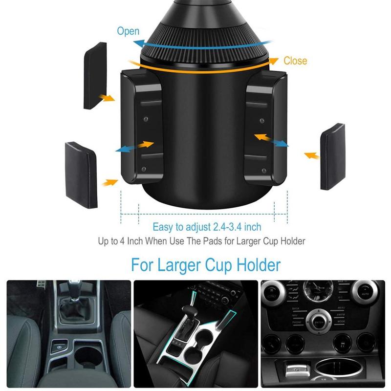 360 Degree Adjustable Car Cup Holder Universal Mobile Interior Accessories Holder GPS Phone Holders Drink