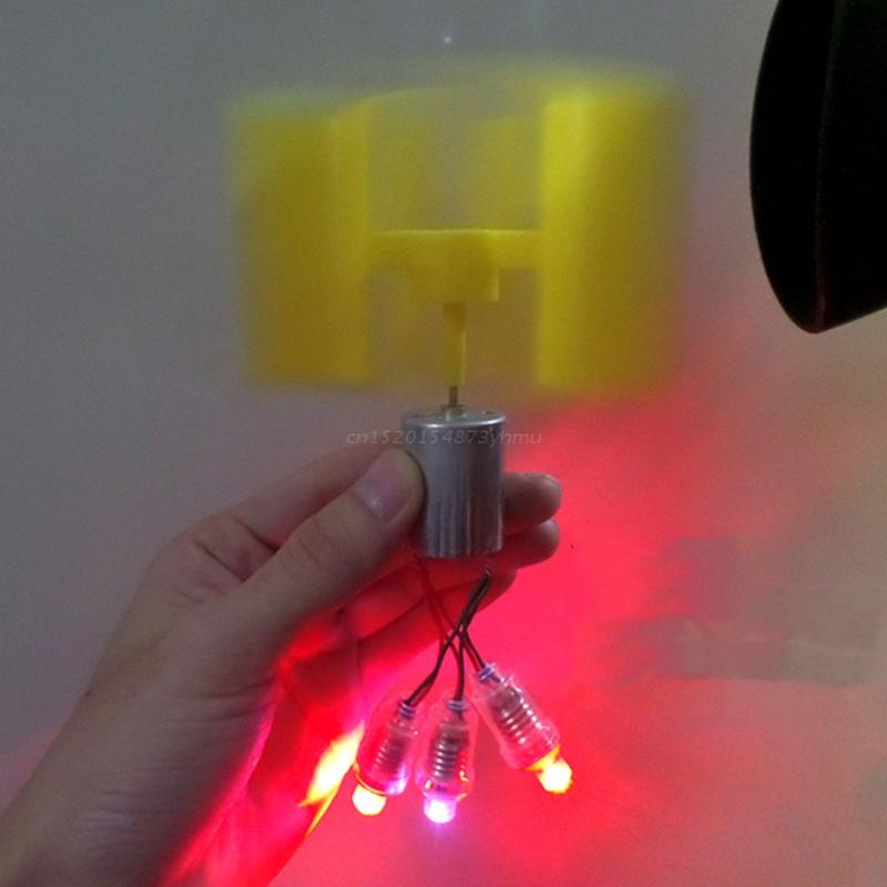 0.1V-5.5V Mini Wind Turbine Generator Mini Motor with Blade DIY Kit for Making All Kinds of Small Technology Model Making