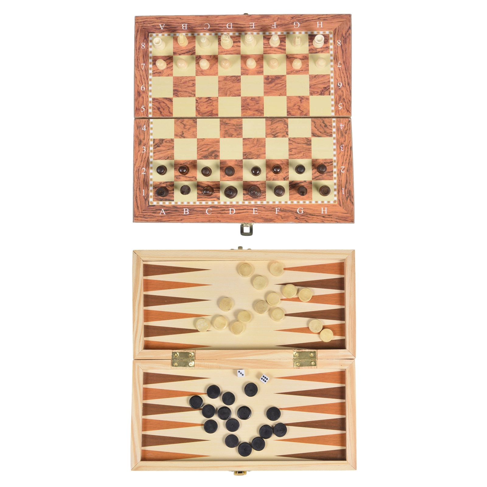 3 In 1 Multifunctionele Houten Schaakspel Vouwen Schaakbord Spel Reizen Bordspellen Checkers Puzzel Game Kids Schaakbord