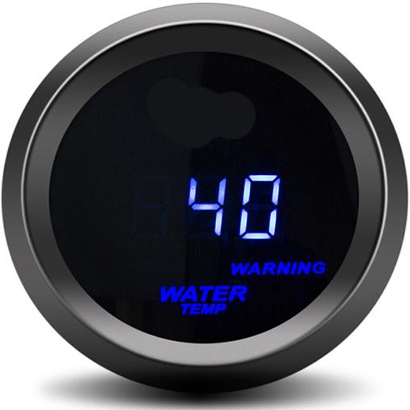 52mm Car Digital Turbo Boost Gauge PSI BAR Water Temp Oil Temp Oil Pressure Gauge Voltmeter Tachometer Rpm gauges Air Fuel Ratio: water temp gauge