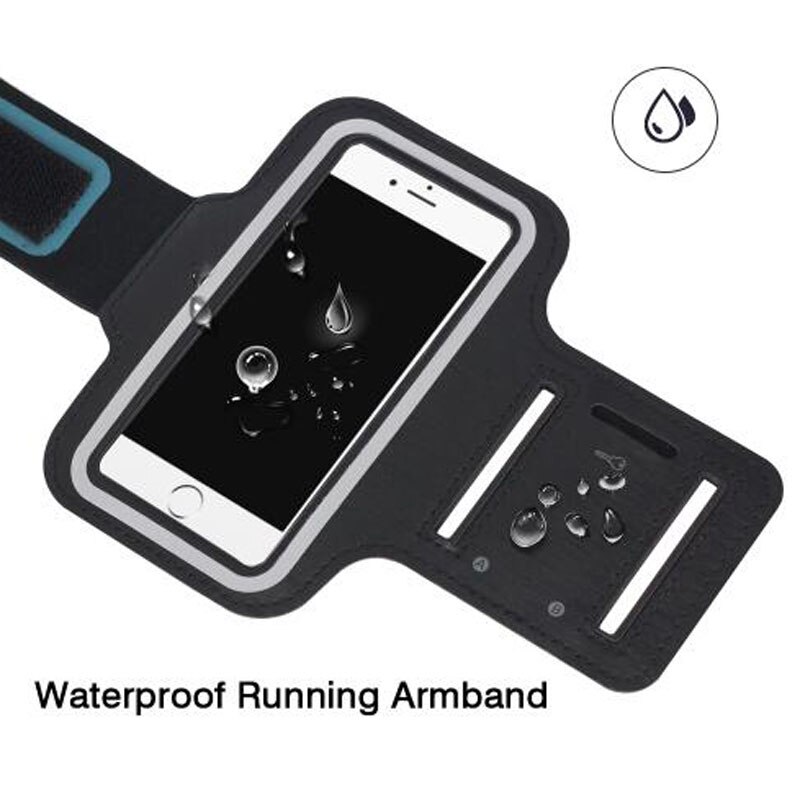 Für Sport gym lauf wasserdicht clamp für iPhone 8 7 4 5 5S 5C SE 6 6 s 8 mehr handy fall abdeckung handy arm tasche