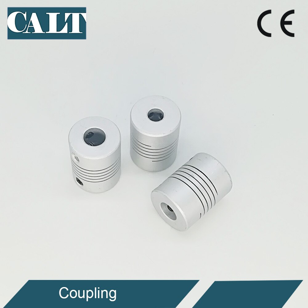 Winding Aluminium Alloy Flexible Couplings Rotary Encoder Shaft Coupler D19L25 bore 6mm