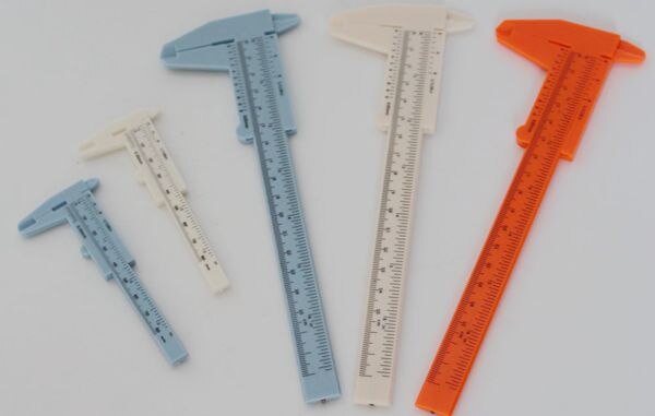 Jewelry Measuring Tool cutting gauge brass gauge ruler: plastic 150mm