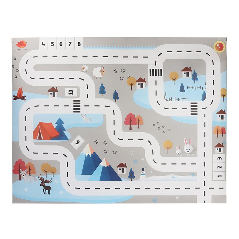Baby speelmat speelgoed baby klimmatten gymmat kinderkleed kindertapijt mat voor kinderen speelmat puzzels tapijten autobaan mat: D