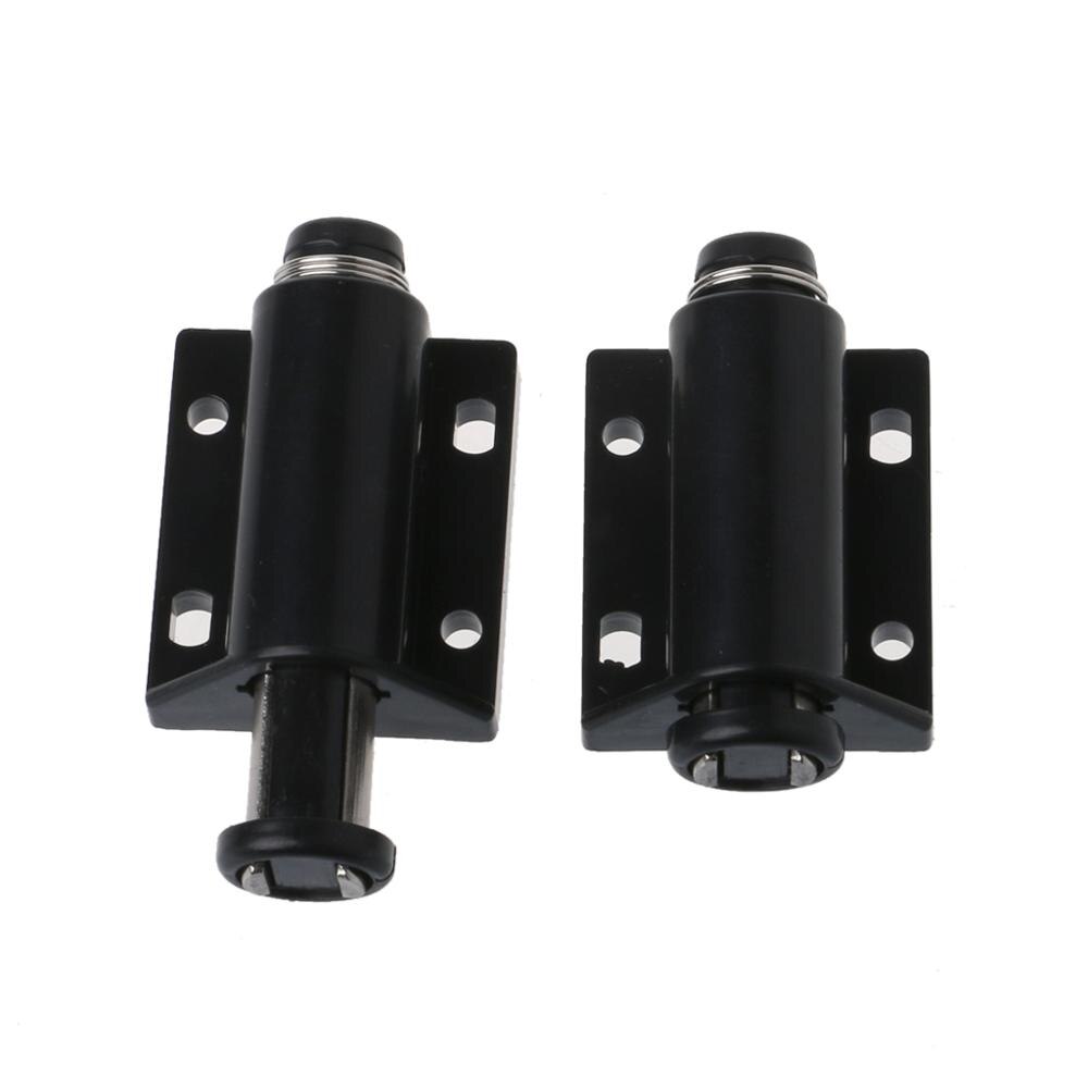 Pestillos magnéticos táctiles para puerta de armario, Pestillos magnéticos de invisibilidad, ,: Black