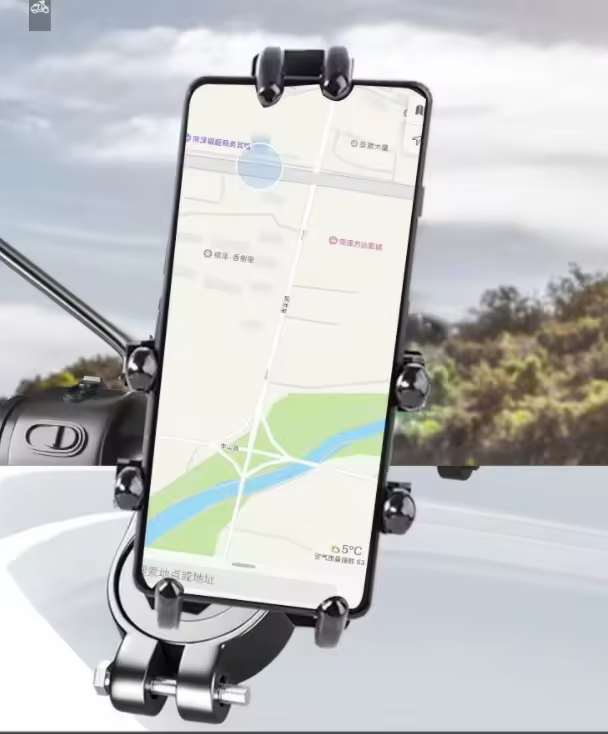 Soporte Universal mejorado para teléfono móvil, ocho garras para motocicleta, Scooter, ATV, bicicleta, e-bike