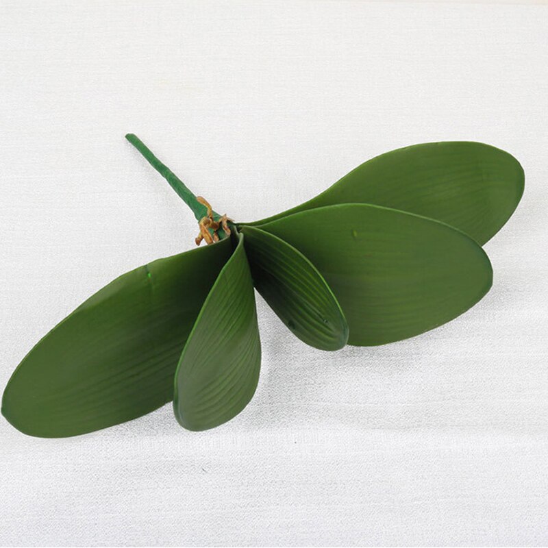 1Pcs real touch phalaenopsis leaf artificial plant leaf decorative flowers auxiliary material flower decoration Orchid leaves: Default Title