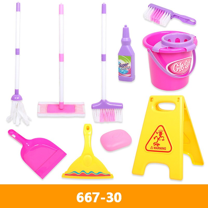 Simulazione Strumento di Pulizia impostato di Gioco bambino Giochi Di Imitazione Giocattolo per Le ragazze E ragazzo di Pulizia Simulazione vuoto più pulito per La Pulizia Igiene Giocattoli: 667-30