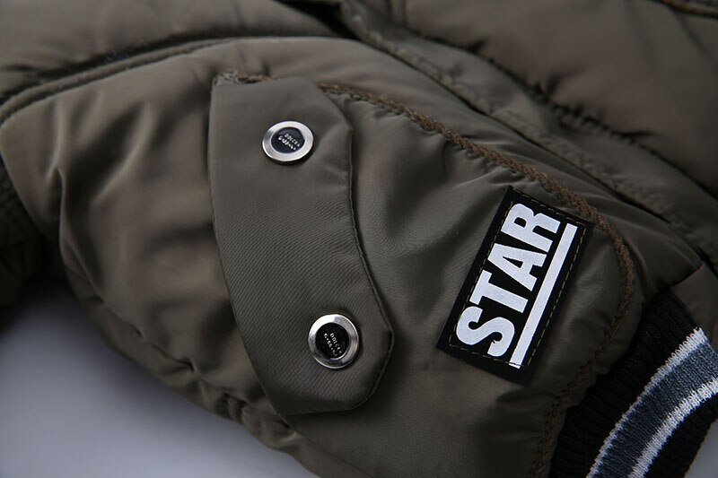 Vinter baby varm dunkappa bebis pojkar flickor kappa jacka långärmad huva barn solida barn ytterkläder snödräkt