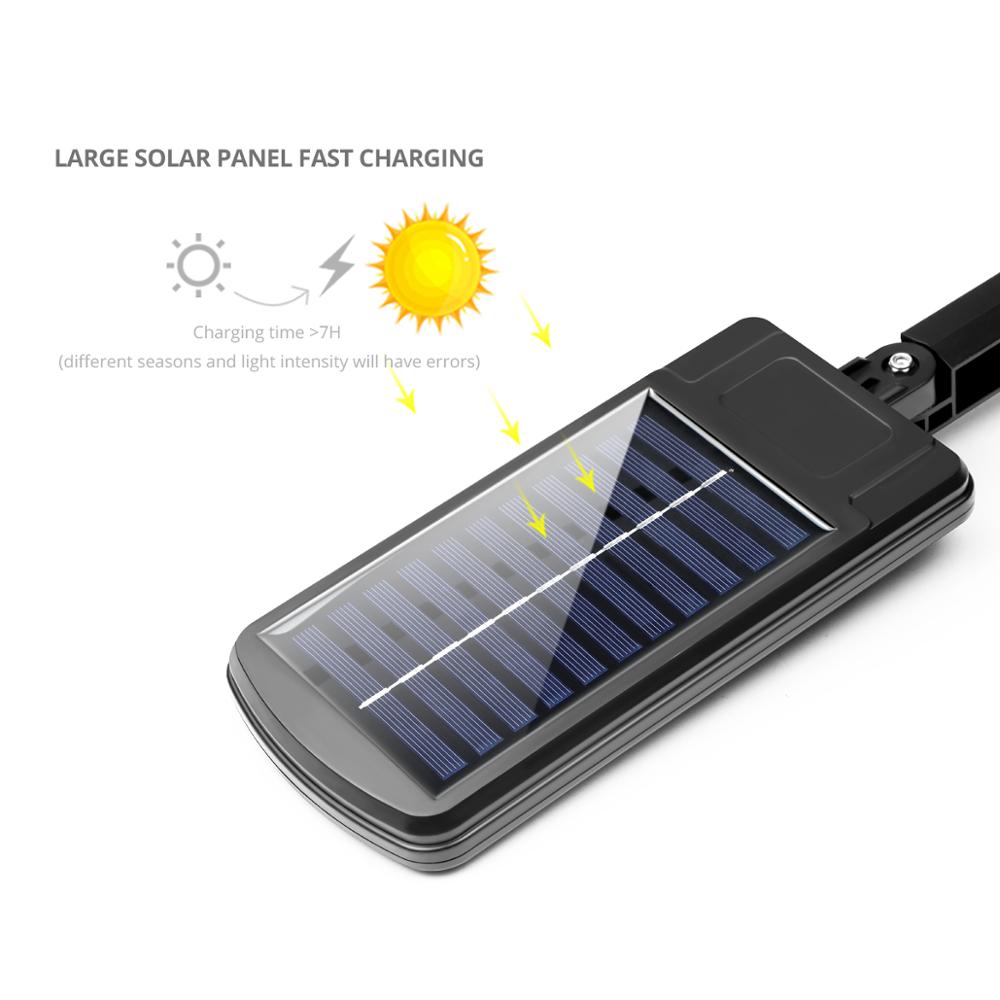 Outdoor Lighting COB High Power Remote Control Solar Lamp Garden Sunlight Infrared Sensor Pathway Patio Backyard Night Light