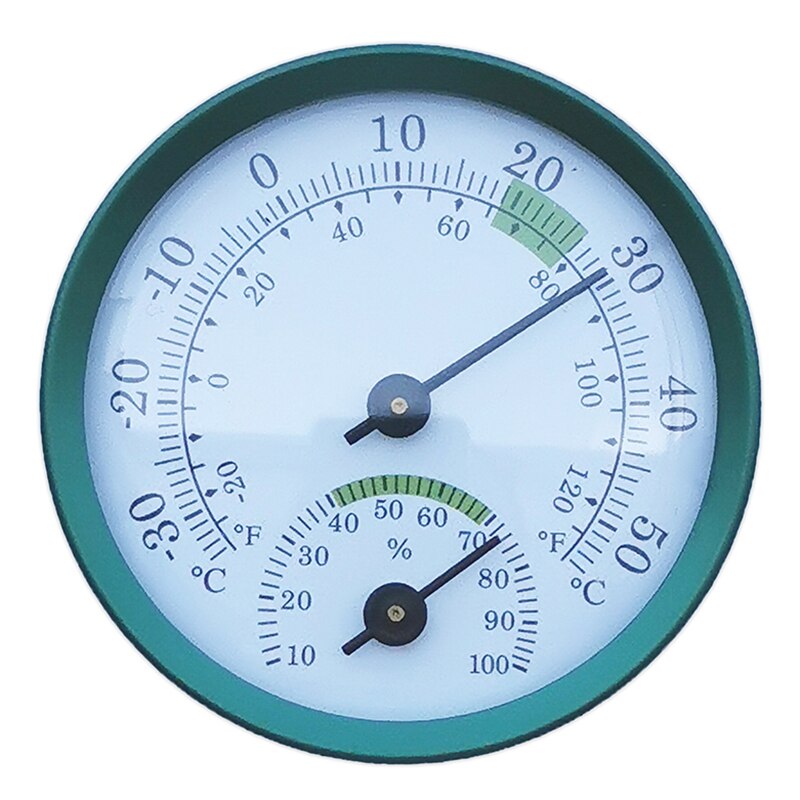 Muur Gemonteerde Multifunctionele Thermometer Hygrometer Hoge Nauwkeurigheid Manometer Air Weer Instrument Barometers: green