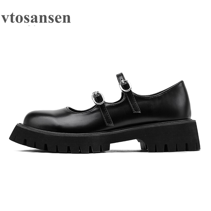 2021New chaussures automne Mary Janes décontracté japonais Lolita Style étudiants chaussures simples 4cm à talons hauts femmes chaussures directe