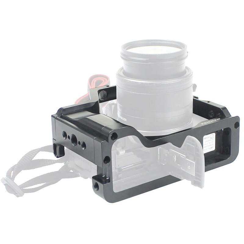 FEICHAO – cadre de caméra M50 pour Canon M5 M50 MarkII 3/8 1/4, support de chaussure froide avec sangle pour Arri, stabilisateur de moniteur à poignée