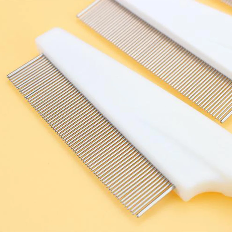 Cepillo suave para quitar huevos y pulgas, para perros pequeños, de dientes finos, para mascotas, cachorros, ojos y vientre, producto para desenredar pelos de gatos