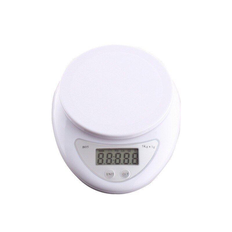 Huishoudelijke mini keukenweegschaal 5kg mini eenvoudige keuken gezondheidsbakweegschaal elektronische weegschaal precisie 0.1g