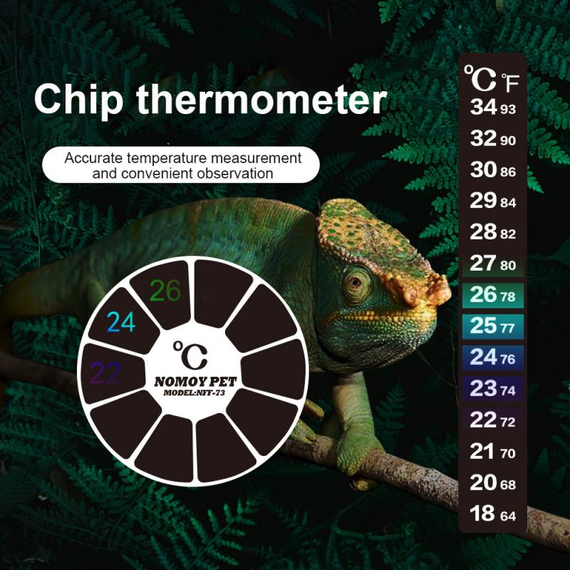 Fish Tank Strip Stick-on Discolor Thermometer Aquarium Temperature Sticker Adhesive Sticky Dual Scale Discoloration Thermometers