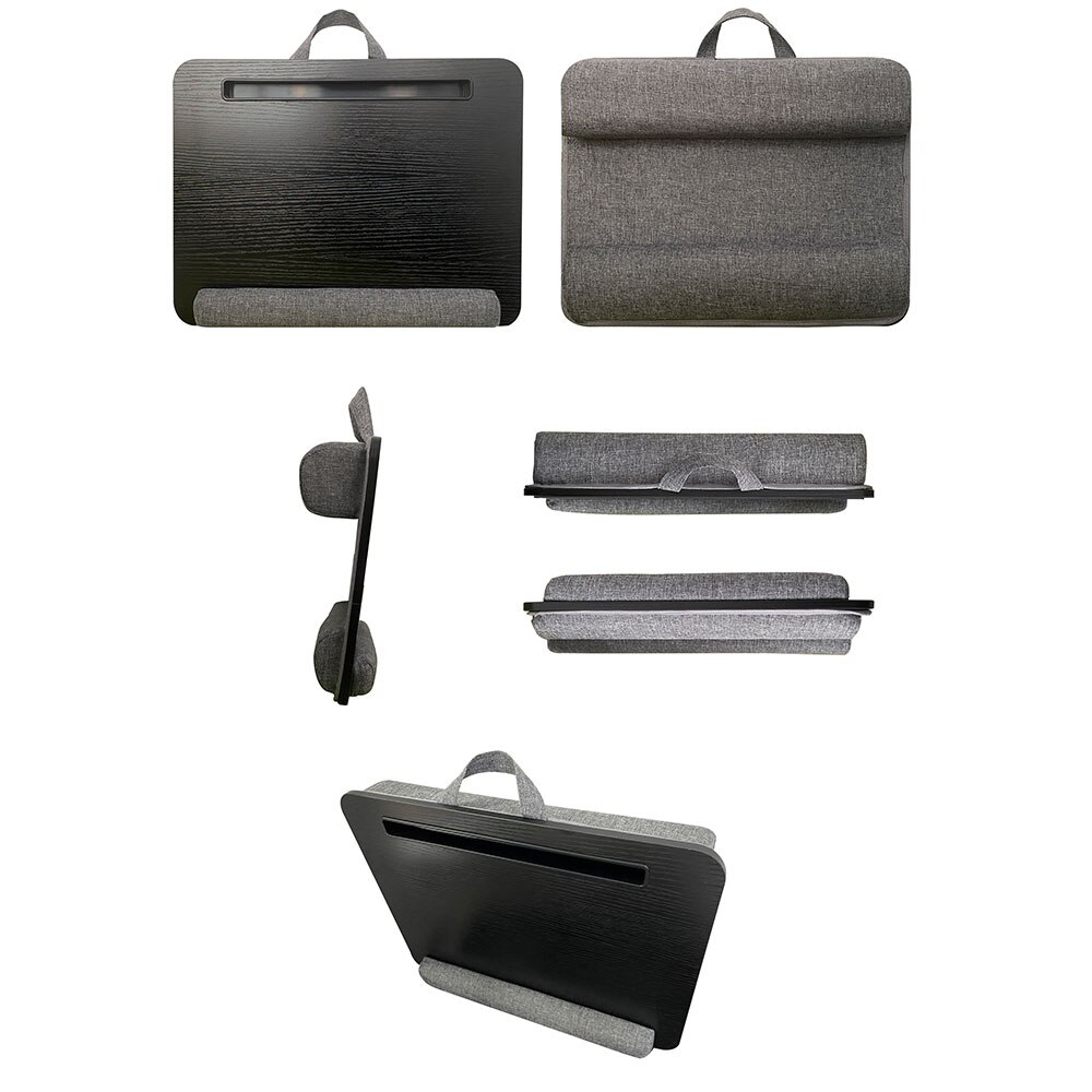 Laptop Desk Stand Portable Wooden Ergonomic Lapdesk For Bed Sofa PC Notebook Table Desk Stand Suitable For 16-inch Notebooks