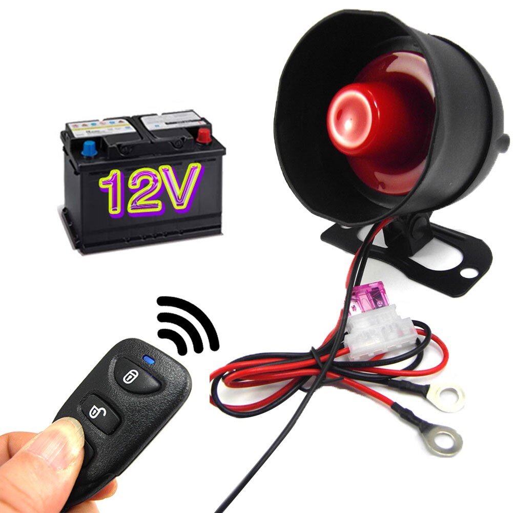 12V M810-8113 Universal Remote Control Anti-theft Car Alarm Kit Auto Accessory Remote Control Anti-theft Car Alarm Kit Auto Acce