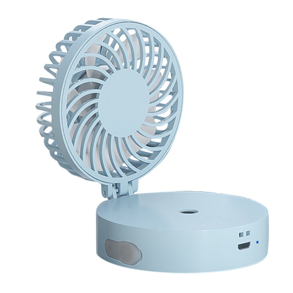 2 In 1 Mini Usb Draagbare Luchtbevochtiger Auto Air Fan Diffuser Verstuiver Luchtbevochtiger Fan Draagbare Usb Luchtbevochtiger Mini Ventilator # G30