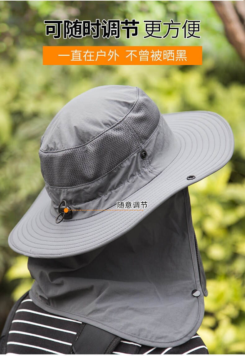 Mode Visser Hoed Heren Zomer Zonnehoed Zonnehoed Emmer Hoed Outdoor Ademend Mannelijke Vissen Hoed Gorras