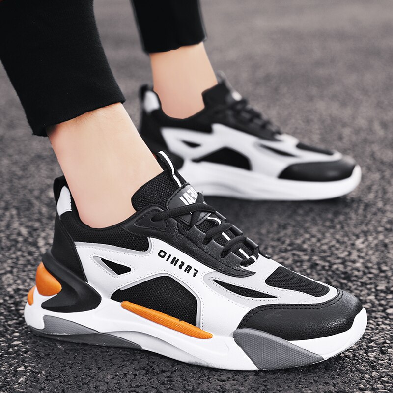 Lette løbesko åndbare mænd sneakers forår udendørs sko mænd behagelige dæmpende mesh fritidssko til par