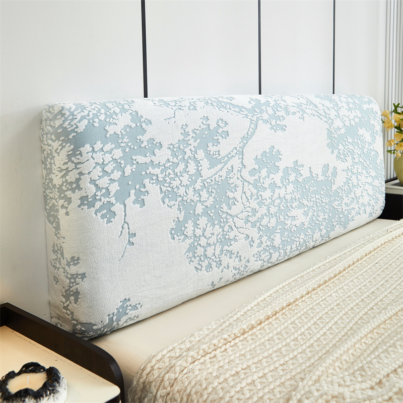Retro Jacquard Bed Hoofdeinde Cover Gedrukt Stretch Slaapkamer Hoofddeksel Dikker Gewatteerde Bed Terug Stofbeschermer Covers Home Decor: 180*65 Cm / Rood