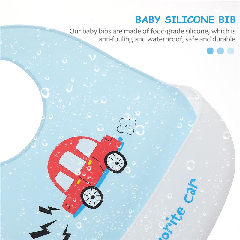 3Stck Baby Lätzchen Mahlzeit Kleidung Schutz mit Krume Fänger für Kleinkind Kleinkind