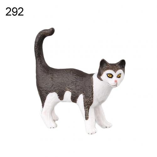 Simulation Mini Pet Model Cats Kitty Figure Model Statue Home Ornaments Kids Action Figure Decoration Toy: 292