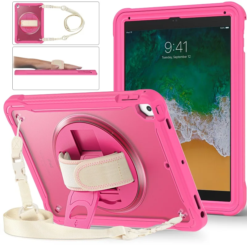 Funda a prueba de golpes Para iPad 9,7 iPad 5th 6th Tablet cubierta iPad A1822 A1823 A1893 A1954 soporte Correa Para Funda