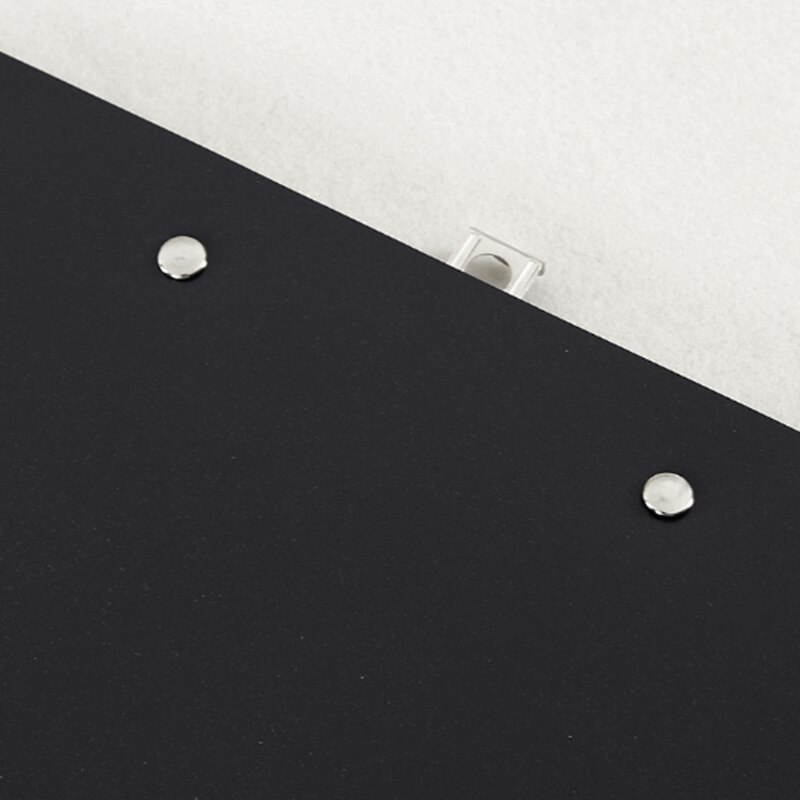 6 Pack A4 Black Plastic Clipboard, Low Profile Clip, Clipboards for Classrooms, Offices, Restaurants, Offices