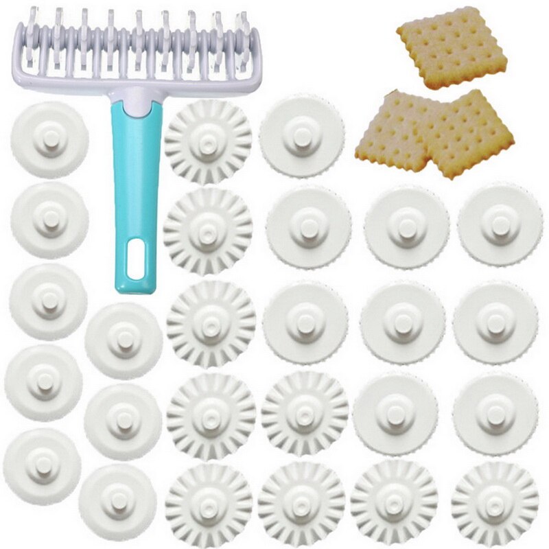 37Pcs Fondant Ribbon Cutter Wiel Roller Pastry Mold Deeg Lattice Cutter Pastry Tool Voor Keuken Bakken