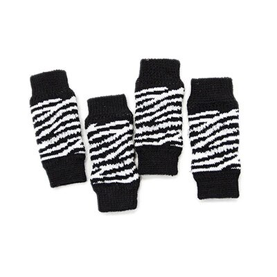 Blød behagelig pink hund benvarmere blonder hund leggins kæledyrssok beskyttende led legging hund produkter leopard benbetræk hund: Sort / Xl
