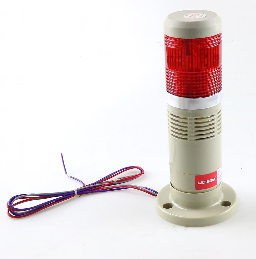 LED Industrial red Yellow blue green Signal Tower Warning Lamp Stack Light Alarm Apparatus With voice 12V 24V 110V 220V 180mm