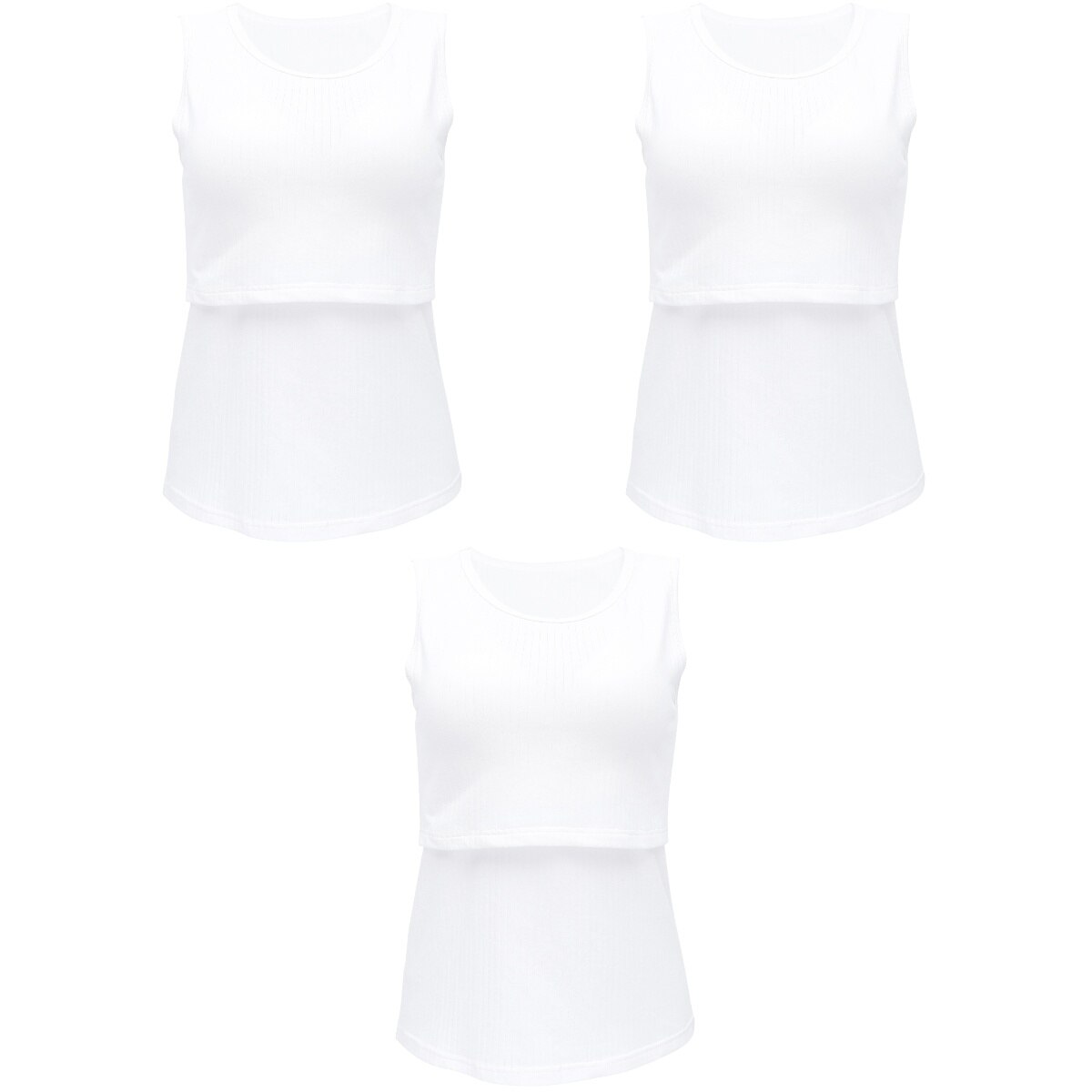 Gilet d&#39;allaitement pour femmes, 3 pièces, gilet de grossesse, vêtements de maternité