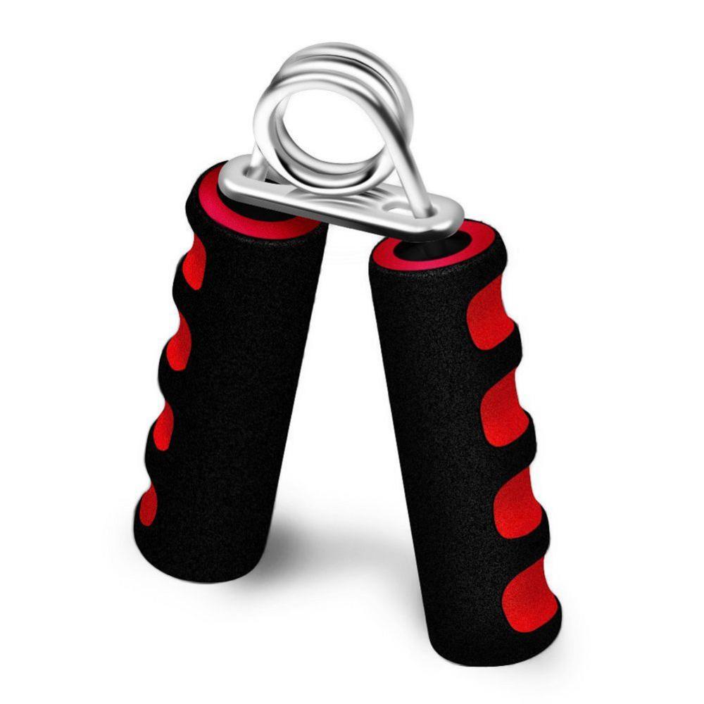 25KG Portable Fitness Foam Hand Gripper Fitness Wrist Strap Power Finger Training Sports Fitness Equipment: Red