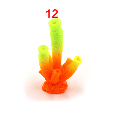 Symulacja akwarium żywe żywiczne ozdoby koralowe sztuczny koral ozdoby akwariowe kolorowe koralowe ozdoby akwariowe: Złota