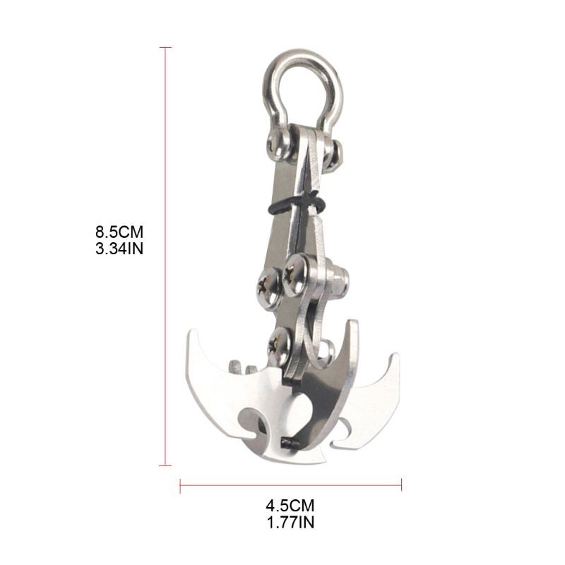 Stainless Steel Gravity Hook Grappling Hook Climbing Claw for Outdoor Climbing A0KA