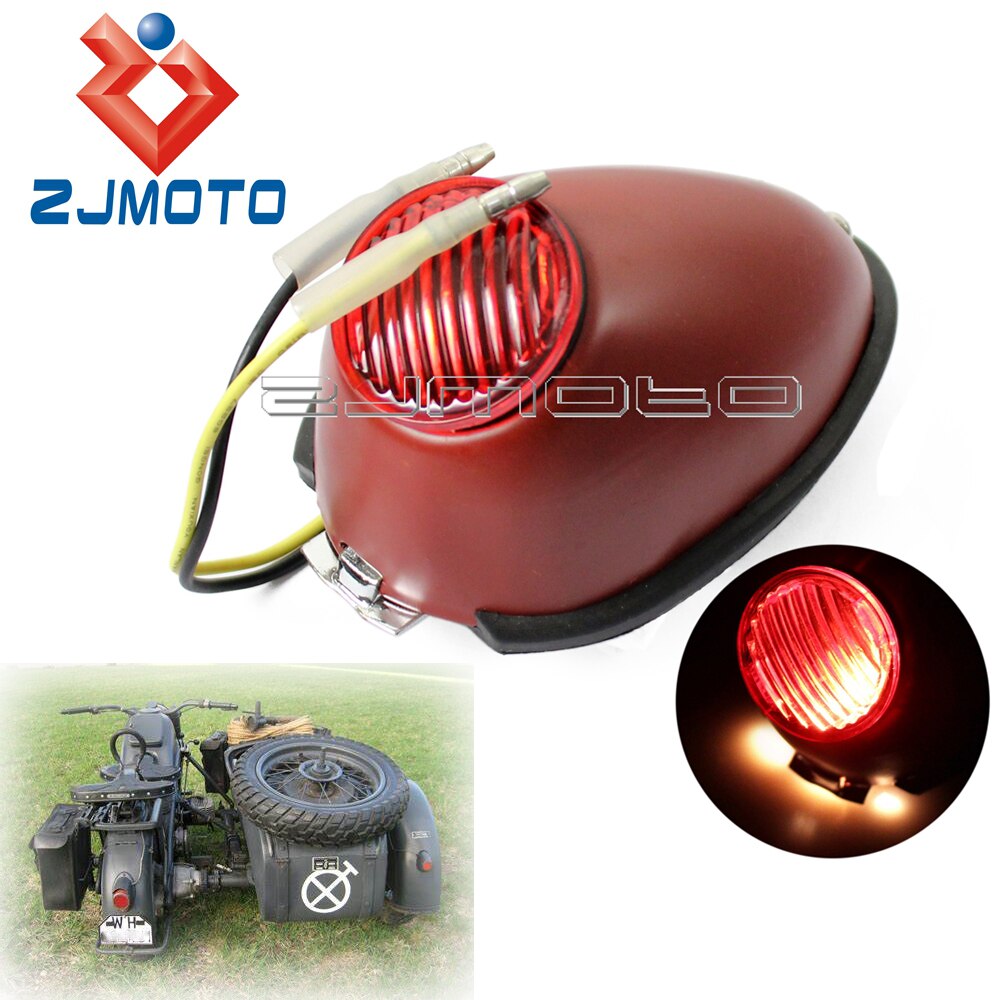 Sidecar garde-boue lumière pour Zundapp DB DS DBK KS KS750 side-car 12V ampoule rouge feu arrière pour BMW R75 R51 R61 R66 R71 universel